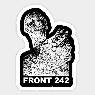 Front 242 ††† Fanart Tribute Design Sticker